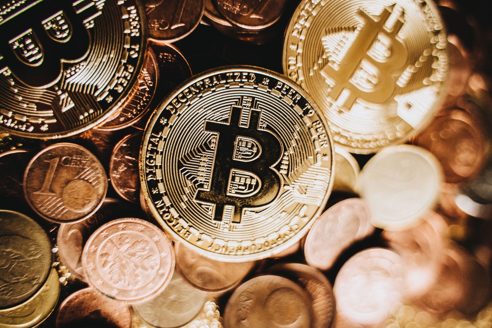 Close-up of gold coins for daily gram rate reference